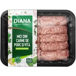 Mici din carne de porc si vita, extra usturoi 500g
