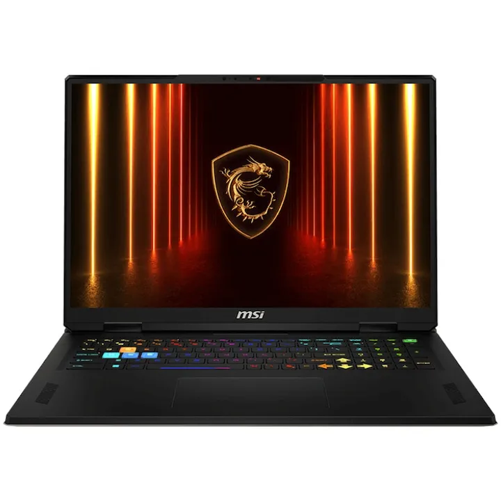 Gaming MSI Vector A18 HX A9WIG cu procesor AMD Ryzen™ 9 9955HX pana la 5.4GHz, 18'', QHD+, IPS, 240Hz, 32GB DDR5 RAM, 2TB SSD, NVIDIA® GeForce RTX™ 5080 16GB GDDR7, Windows 11 Home, Gray-Black-Cosmos