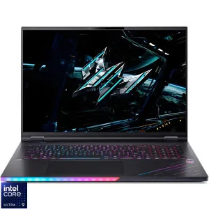 Laptop Acer Gaming 18 Predator Helios 18 AI PH18-73, WQUXGA Mini LED 120Hz, Procesor Intel® Core™ Ultra 9 275HX (36M Cache, up to 5.40 GHz), 96GB DDR5, 1TB + 2TB + 1TB SSD, GeForce RTX 5090 24GB, Win 11 Pro, Abyssal Black