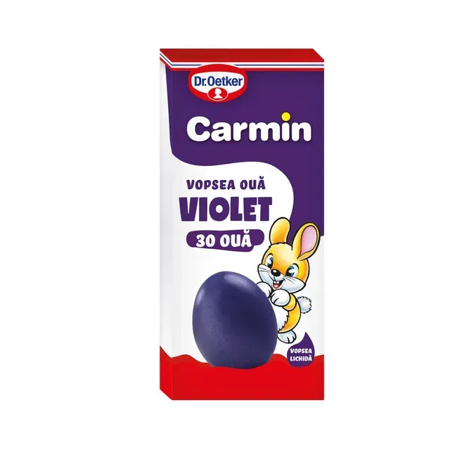 Vopsea lichida Dr. Oetker Carmin pentru 30 oua, violet