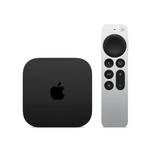 Apple TV 4K Wi‑Fi + Ethernet, 128 GB, Negru/Argintiu