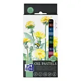 Creioane cerate Oil Pastels, set 12 culori, colectia Oxford Artistic
