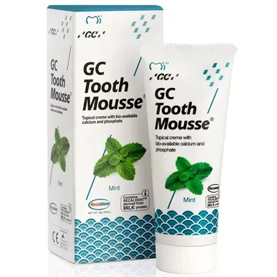 Crema topica GC Tooth Mousse pe baza de apa cu aroma de menta , 40 g