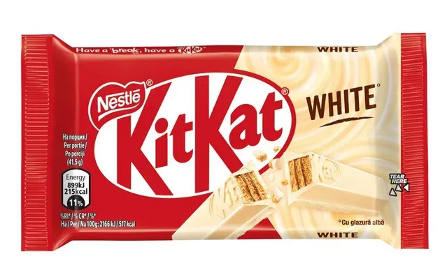 Baton de ciocolata alba KitKat, 41.5g