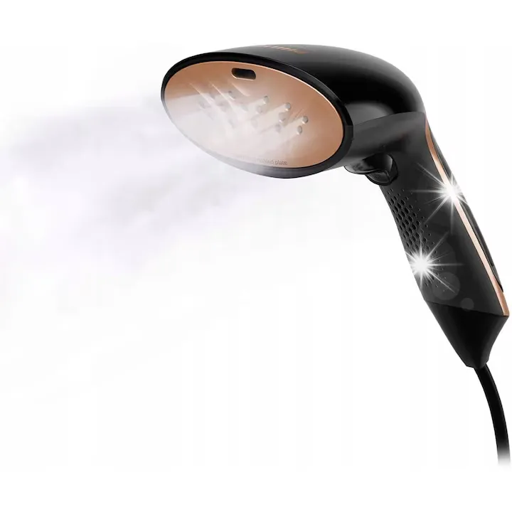 Steamer manual pentru imbracaminte Philips, 1300W, abur continuu 24g/min, rezervor detasabil 70ml, compact