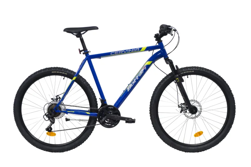 Bicicleta MTB 27,5 Cadru otel ,Shimano TY300 21viteze , Disc Mecanic, Albastru/Verde