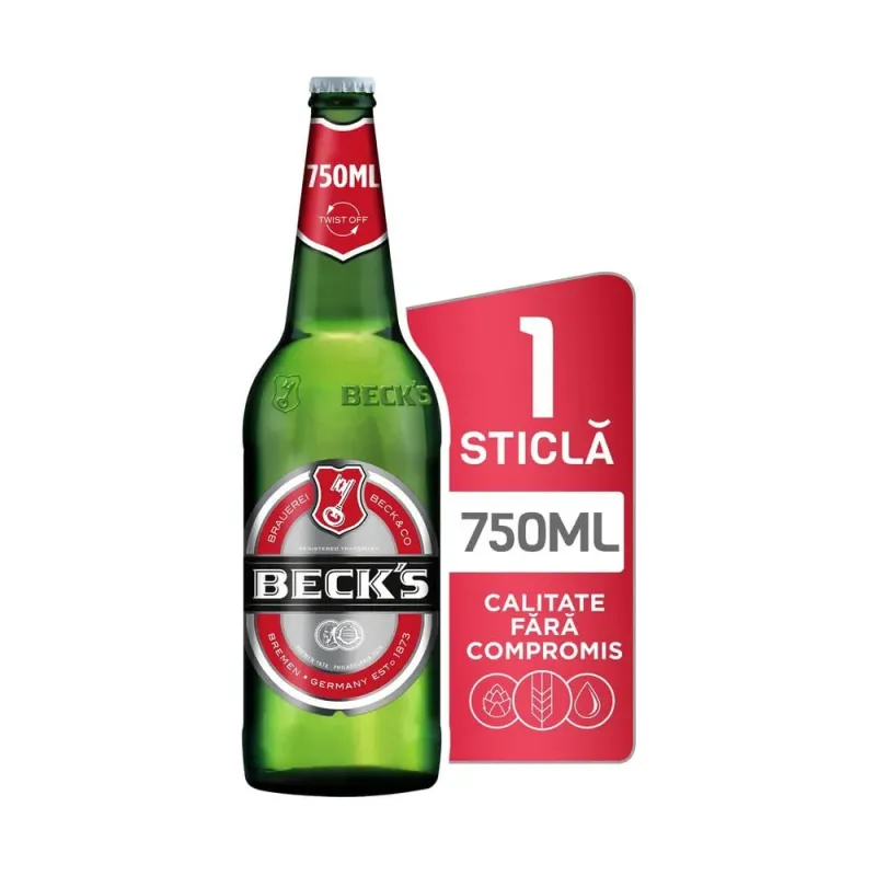 Bere blonda Beck's, 0.75 l