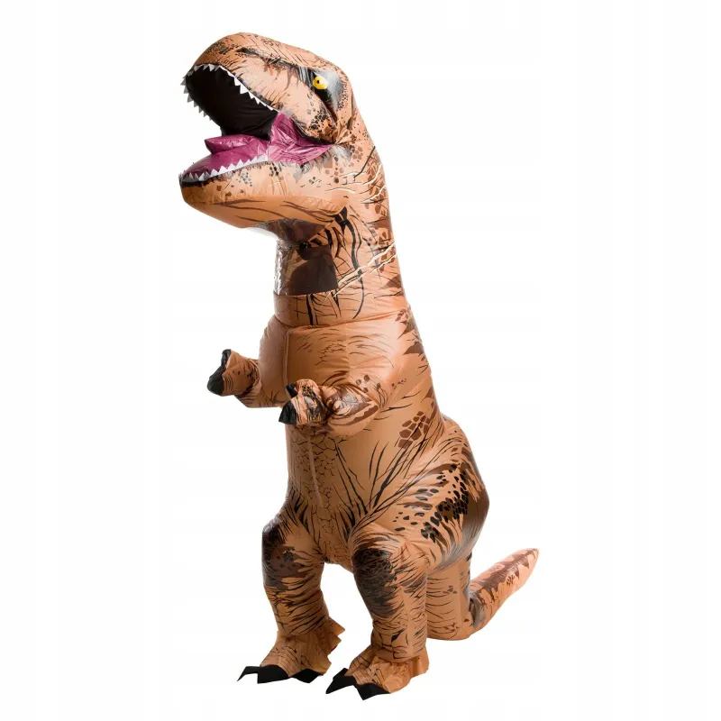 Costum dinozaur gonflabil T-REX, Poliester, 2.5 m, Maro
