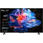 TCL LED 43P6K, 108 cm, Smart Google TV, 4K Ultra HD, Clasa F (Model 2025)