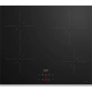 Plita incorporabila BEKO HII64401SMTX, inductie, 4 arzatoare, Touch Control, negru