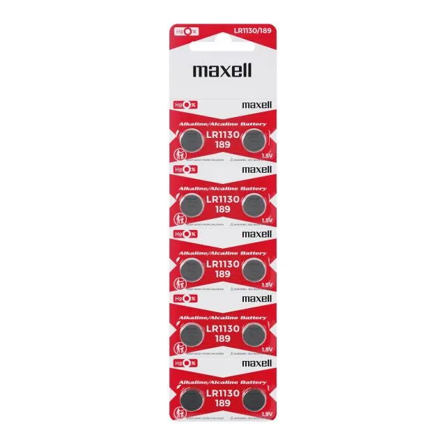 Set 10 baterii Maxell AG10, LR1130, LR54,1.5V LR1130