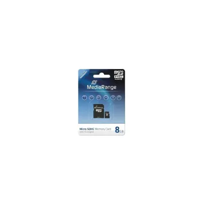 Card de memorie MediaRange micro SDHC 8Gb clasa 10 cu adaptor SD