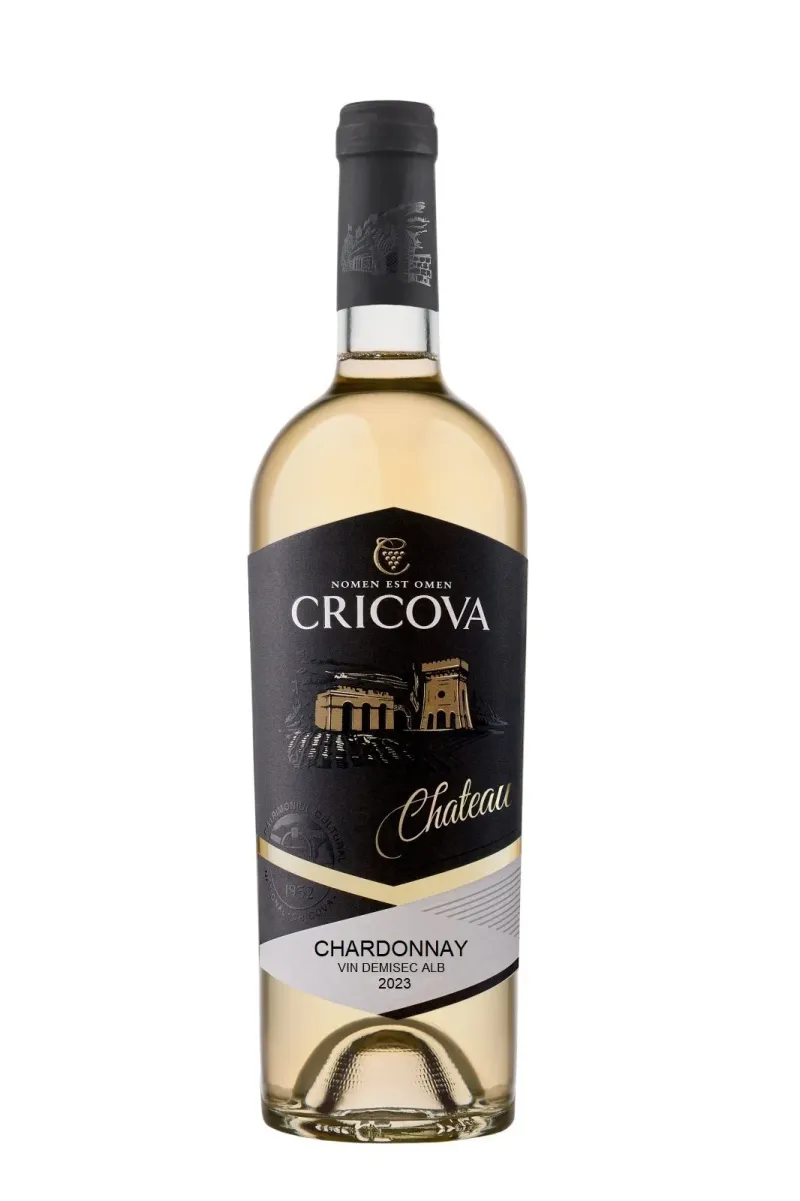 Vin alb demisec Cricova, Chardonnay, 0.75 l
