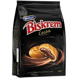 Biscuiti umpluti cu crema cu cacao 160g