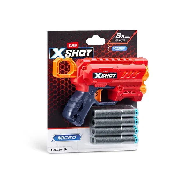 Micro Blaster X-Shot Zuru, 8 proiectile