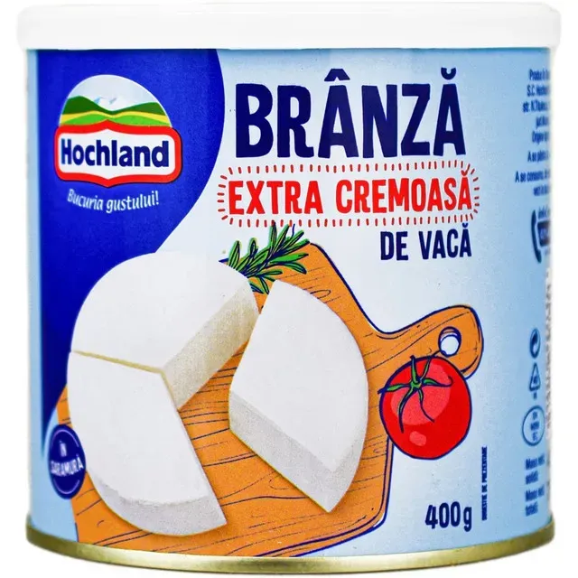 Branza extra cremoasa de vaca in saramura Hochland, 400 g