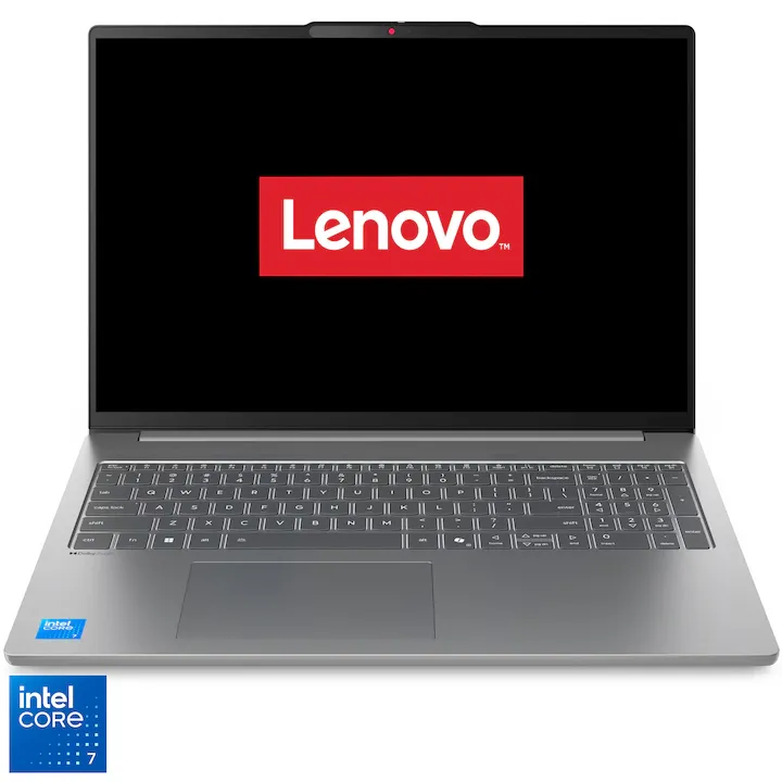 Lenovo IdeaPad Slim 5 16IRH10R cu procesor Intel® Core™ 7 240H pana la 5.2GHz, 16" 2.8K, OLED, 120Hz, 32GB DDR5 RAM, 1TB SSD, Intel® Graphics, No OS, Luna Grey