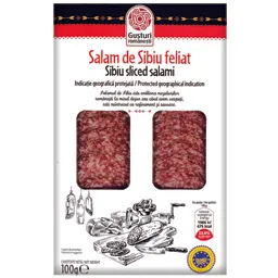 Salam de Sibiu feliat vid 100g