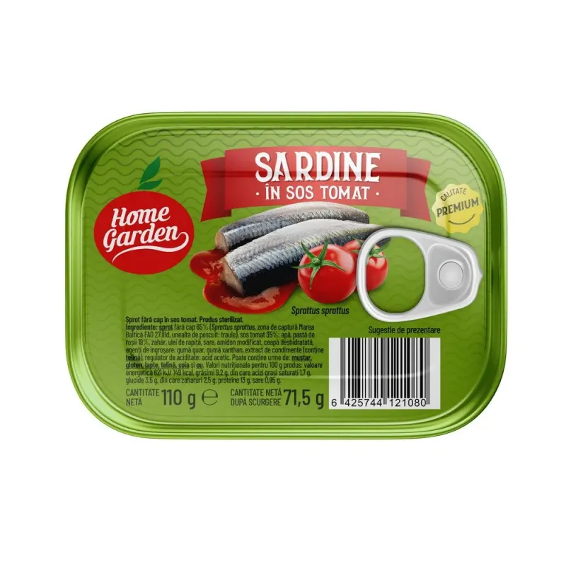 Sardine Home Garden in sos tomat 110 g