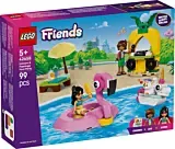 LEGO Friends Petrecere la piscina cu unicornul si flamingo 42658