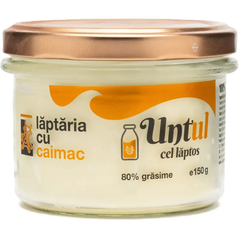 Untul cel laptos Laptaria cu caimac, 80% grasime, 150 g