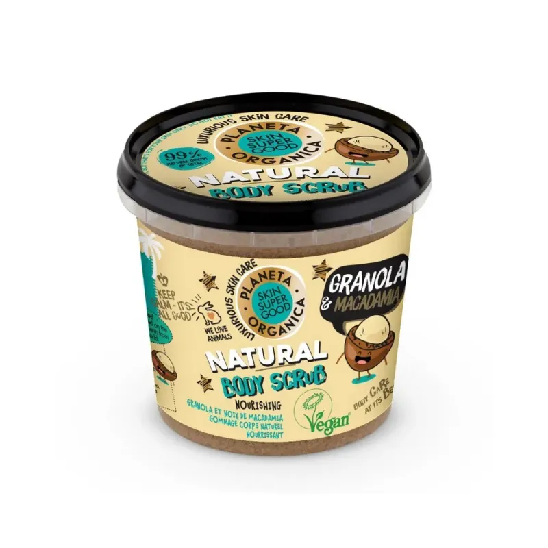 Scrub de corp Skin Super Good Granola and Macadamia Nut, 360ml