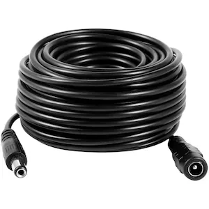 Cablu de alimentare extensie 5m, pentru camera de supraveghere wireless, universal, negru