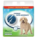 Covoras absorbant Pet Pad 4Dog, 10 bucati