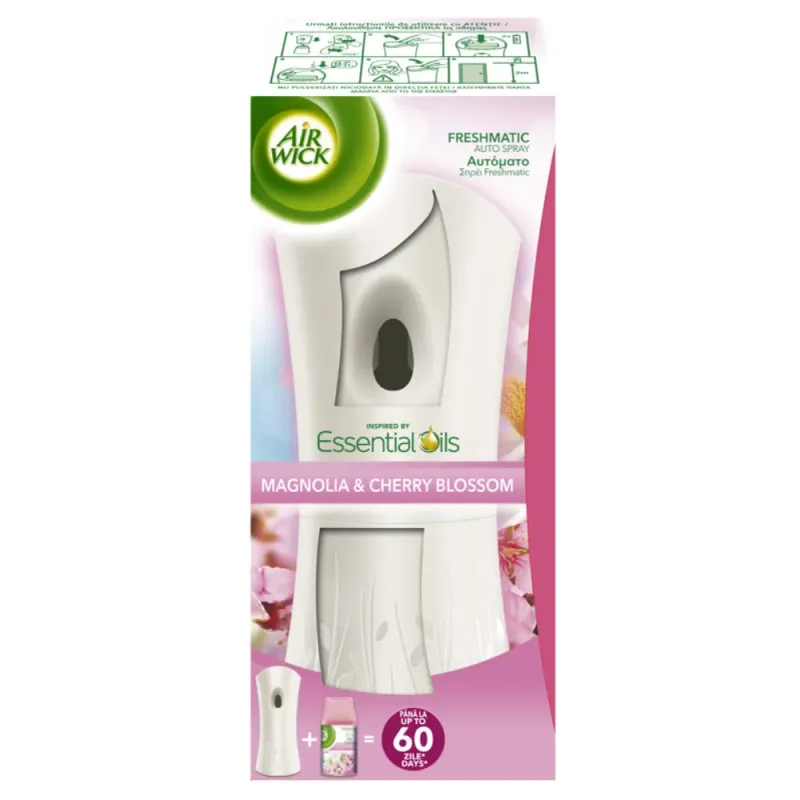 Odorizant electric de camera Airwick Freshmatic Complete Magnolia 250ml