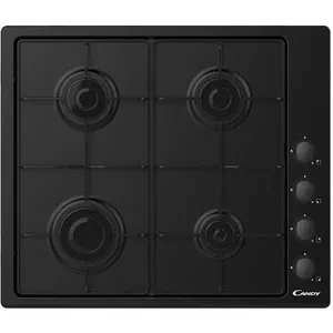 Plita incorporabila CANDY CHW6LBB, Gaz, 4 arzatoare, negru