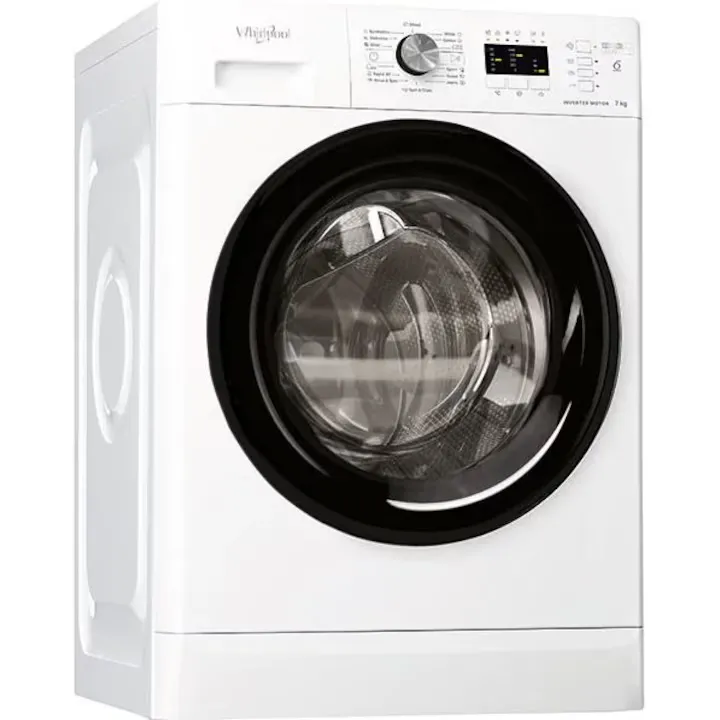 Masina de spalat rufe frontala WHIRLPOOL FFL7038BEE, Clasa D, 7 kg, 1000 rpm, Alb