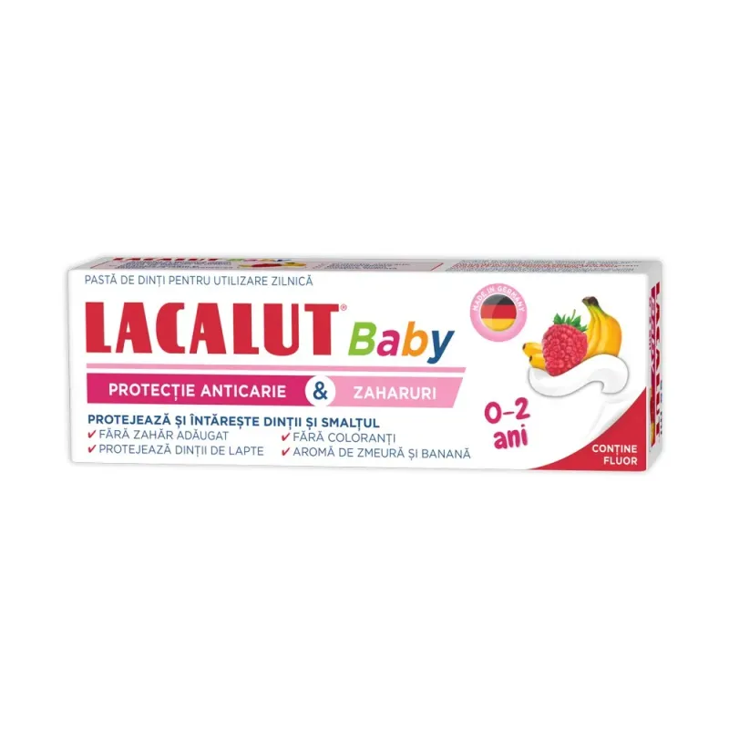 Pasta de dinti Lacalut Baby, pentru copii 0-2 ani, 55 ml