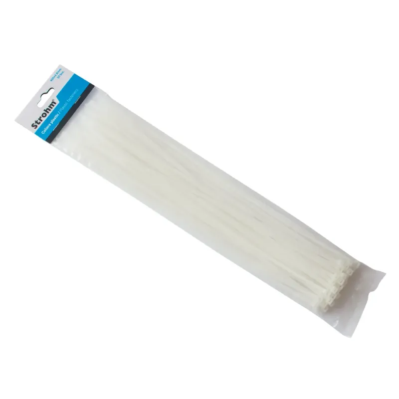 Colier din plastic Strohm cu dimensiunea de 400 x 4.8 mm 50 de bucati