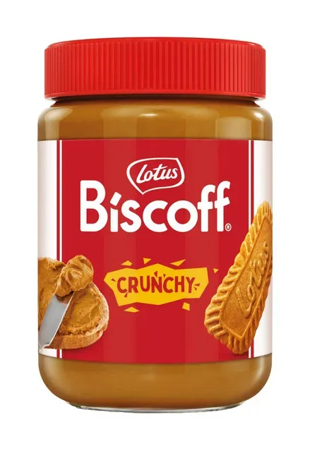 Crema tartinabila Lotus Biscoff Crunchy, 380 g