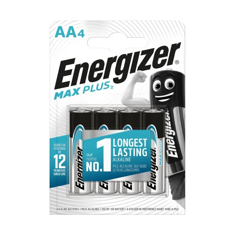 Set 4 Baterii Energizer Max Plus Alk AA LR06 BP4