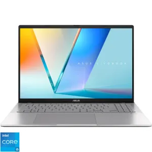 Laptop ASUS 16 Vivobook S16 S3607VA, WUXGA 144Hz, Procesor Intel® Core™ i5-13420H (12M Cache, up to 4.60 GHz), 16GB DDR5, 1TB SSD, Intel UHD, No OS, Cool Silver
