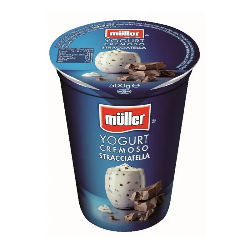 Iaurt cremos cu straciatella Muller, 500 g