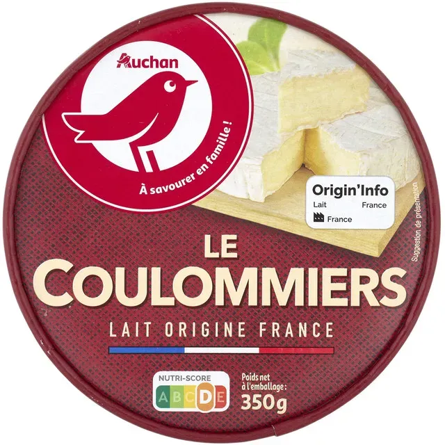 Branza Auchan Le Coulommiers, 350 g