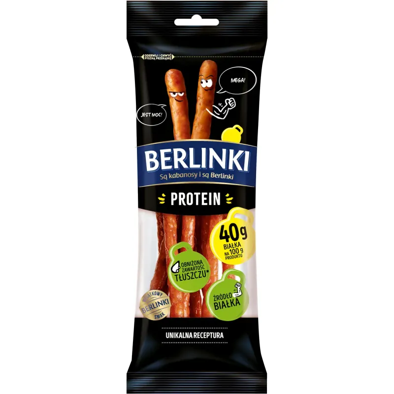Carnati sticks Berlinki Protein, 75 g
