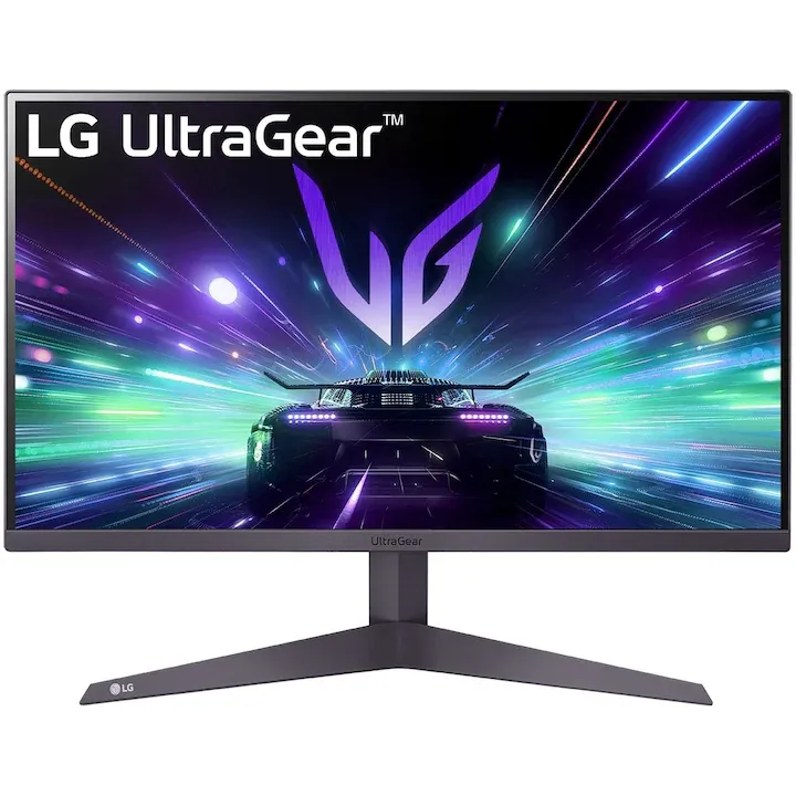 Monitor Gaming LG UltraGear™ 24", Full HD (1920x1080), VA, 180Hz, 5ms (GtG), AMD FreeSync™, Black Stabilizer, Crosshair, FPS Counter, DAS, HDMI, DisplayPort, Jack, VESA, Negru
