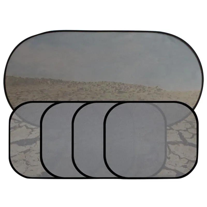 Set 5 parasolare auto, GOGOU, Negru