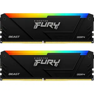Memorie Kingston FURY Beast RGB 32GB DDR4 3200MHz CL16 Dual Channel Kit