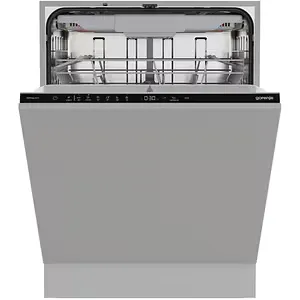 Masina de spalat vase incorporabila GORENJE GV16D5, 16 seturi, 6 programe, 60 cm, Clasa D, panou comanda negru