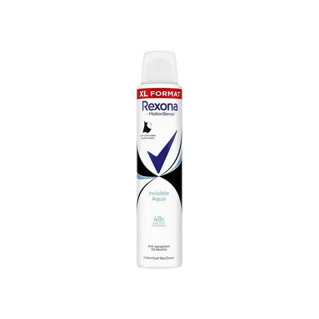 Deodorant spray Rexona Invisible Aqua, 200 ml