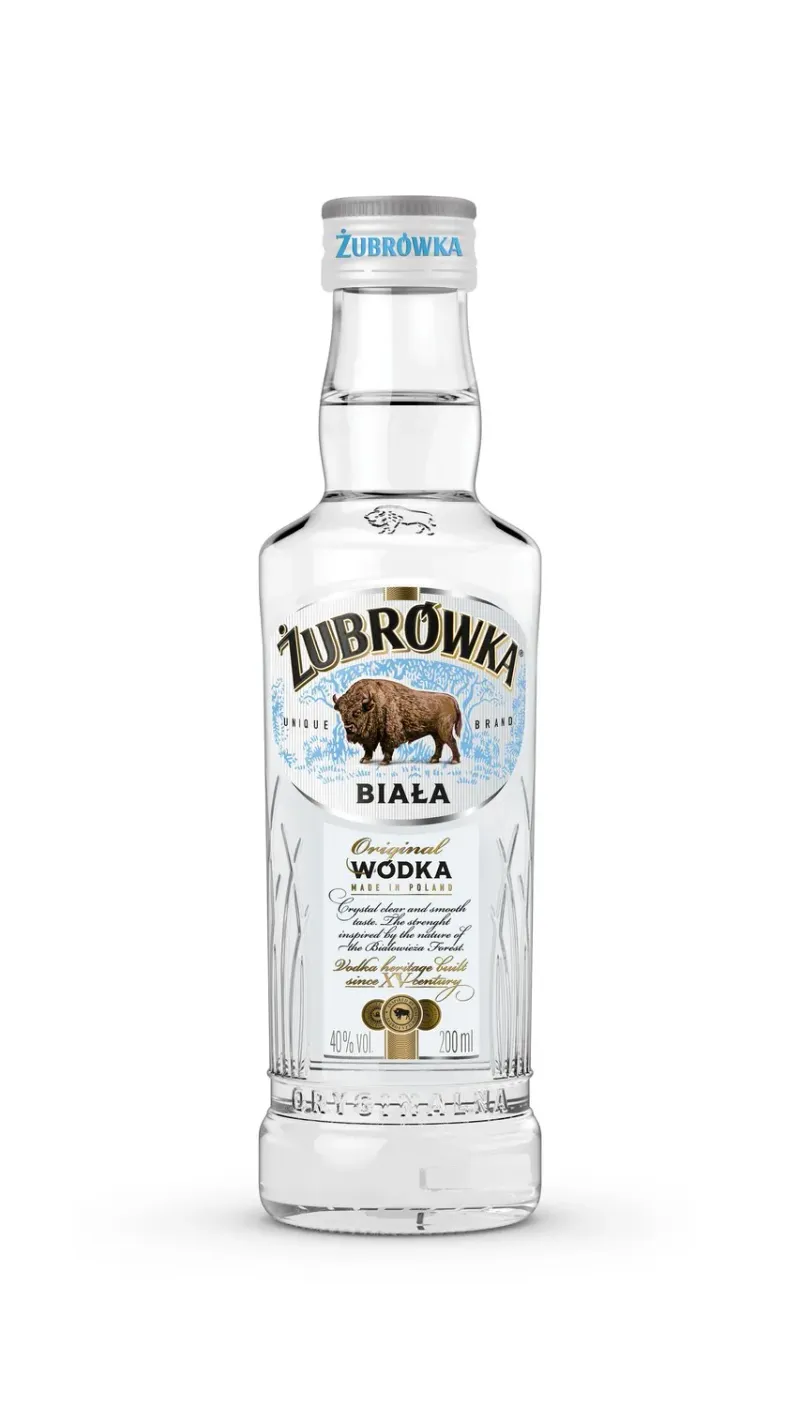 Vodka Zubrowka Biala, alcool 37.5%, 0.2 l