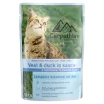 Hrana umeda pentru pisici, Carpathian, Vitel si Rata, 100 gr
