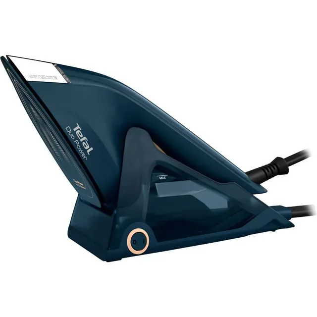 Aparat de calcat vertical Tefal Duo Power JF4032E0, 1700W, talpa ceramica, albastru