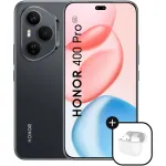 HONOR 400 Pro, Dual SIM, 12GB RAM, 512GB ROM, Midnight Black + Casti HONOR Choice Earbuds X7e Active