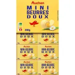Unt nesarat Auchan, 82% grasime, 20 x 10 g