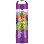 Blender portabil Nutribullet NBP003PU, cupa 475 ml, USB-C, mov